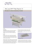 Alfa Laval ART® Plate reactor 37 Plate reactor for continuous manufacturing of chemicals