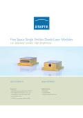 Free Space Single Emitter Diode Laser Modules cw, passively cooled, high brightness