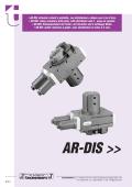 AR..DIS Rotary actuators with plate, distributor and 4 ways air shaft