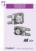 AR Rotary actuators with plate, preloaded ball bearings, supply with integrated circuit for double power