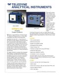 Series 320 - 320B, 320BRC, 320P and 320P/D portable oxygen analyzers