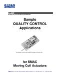 SMAC Moving Coil Actuators-Quality Control Sample Applications