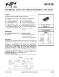 VOICEBAND CODEC WITH MICROPHONE/SPEAKER DRIVE