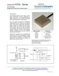 Sherborne Sensors A700 Series DC-Operated Single and Dual Axis Accelerometer