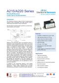 Sherborne Sensors A215/220 Series Single Axis Precision Servo Accelerometers