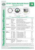 CO-D4 Carbon Monoxide Sensor Miniature Size