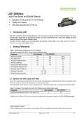 Sensirion-Datasheet Liquid Flow Sensor LG01