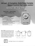 KB Electronics, Inc.-Plug-in, AC Motor Fan Controls Dial-a-Temp