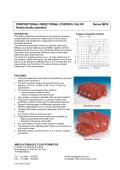 PROPORTIONAL DIRECTIONAL CONTROL VALVE Series MOV  Hydraulically operated