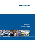 SCHULER - MÜLLER WEINGARTEN-hydraulic Tryout Presses