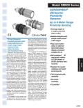 Schneider Electric Sensor Competency Center-SUPERPROX® Ultrasonic Proximity Sensors Model SM900 Series