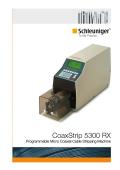 CoaxStrip 5300 RX programmable micro coaxial cable stripping machine
