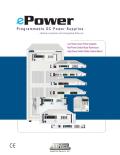 Programmable DC Power Supplies ... Models Available with Embedded Ethernet 