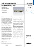 Elgar ContinuousWave Series 800–2500 VA  ure Sinewave, Low Power AC Source
