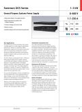 Sorensen DCS Series 1–3 kW  General Purpose Systems Power Supply