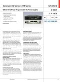 Sorensen XG Series / XTR Series 670–850 W  850 W, 1U Half Rack Programmable DC Power Supplies