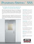 Rytec-Pharma-Swing SSS : Single swinging Stainless Steel door