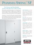 Rytec-Pharma-Swing SF : Single swinging Fiberglass door