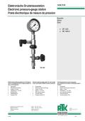 Poste électronique de mesure de pression 