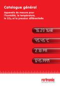 ROTRONIC AG-Catalogue général - Appareils de mesure pour l’humidité, la température et le CO2