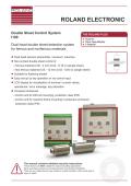 ROLAND ELECTRONIC-I100  Double Sheet Detection in Sheet Metal Processing