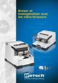 Broyer et homogénéiser avec les vibro-broyeurs