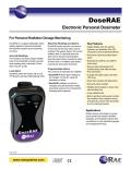 Electronic Personal Dosimeter For Personal Radiation Dosage Monitoring 