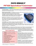 PHOTO RESEARCH® PR® -650 SpectraScan®  Colorimeter