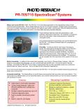 PHOTO RESEARCH® PR-705/715 SpectraScan® Systems