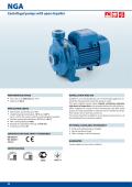 Pedrollo-NGA  Centrifugal pumps with open impeller