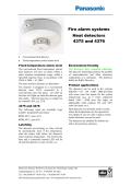 Fire alarm systems Heat detectors 4375 and 4376