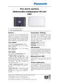 Fire alarm systems Addressable multipurpose I/O unit 3361 