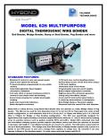 PALOMAR TECHNOLOGIES-MODEL 626 MULTIPURPOSE DIGITAL THERMOSONIC WIRE BONDER