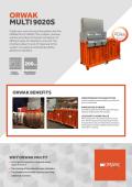 ORWAK-Orwak 9020 BenefitsSavings on your waste collection •Tidy premises