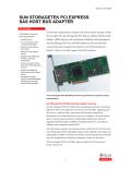 Oracle-SUN STORAGETEK PCI EXPRESS SAS HOST BUS ADAPTER