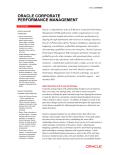 Oracle-Corporate Performance Management