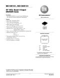 ON Semiconductor-5.0 V ECL Quad 4-Input OR/NOR Gate