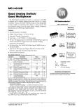 ON Semiconductor-Quad Analog Switch/Quad Multiplexer