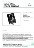 Applied Measurements-Low Capacity Isometric LOAD CELL/ FORCE SENSOR UF1 Series