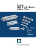 Norman Filters Co.-Norman 4300 ; 4400 Series In-Line Filters