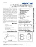 Single-Supply Op Amps with Rail-to-Rail Outputs MAX4012/MAX4016/MAX4018/MAX4020