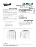 Maxim Integrated Products-36V, Precision, Low-Noise, Wide-Band Amplifier MAX9632