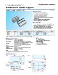 Miniature HV Power Supplies-TA/TC Series