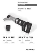 Tool and reaction member-DEA/DEM Technical data – imperial