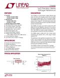 The LT®6656 is a small precision voltage reference that draws less than 1µA of supply current and can operate with a supply voltage within 10mV of the output voltage. 