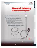 Marsh Bellofram Thermo-Couple Products Division General Industry Thermocouples