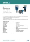 METER Ultrasonic Level Transmitter with removable programming display module 