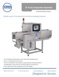 X 4  X-ray Inspection Systems  Versatile, proven X-ray detection for the food and packaging industries 