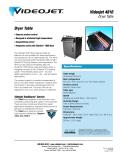www.videojet.eu-Videojet 4810 Dryer Table