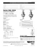 Watts Water Technologies-Small Pressure Regulators, 2-Way